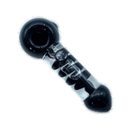 Color Accented Glycerin Swirl Spoon / Black